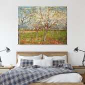 Vincent van Gogh's "The Pink Orchard" (1888) Canvas Afdruk (Insitu (Slaapkamer))