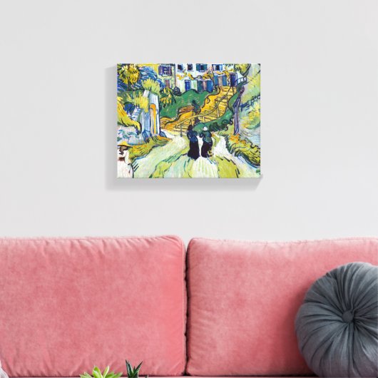 Vincent van Gogh's trap in Auvers Canvas Afdruk (Insitu (Woonkamer))
