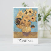 Vincent van Gogh's Vaas met twaalf zonnebloemen (1 Bedankkaart (Staand voorkant)