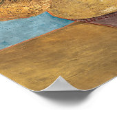 Vincent van Gogh's Vase met twaalf zonnebloemen Poster (Hoek)