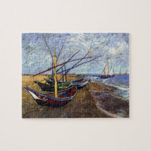 Vincent van Gogh's Vist Boats Legpuzzel
