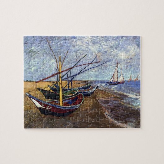 Vincent van Gogh's Vist Boats Legpuzzel (Horizontaal)
