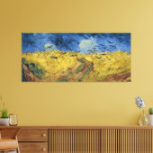 Vincent van Gogh's Wheat Field with Crows (1890) Canvas Afdruk (Insitu (Woonkamer))