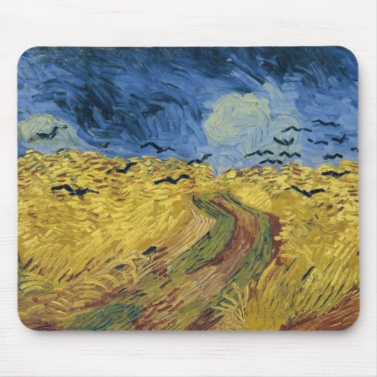 Vincent van Gogh's Wheat Field with Crows (1890) Muismat (Voorkant)