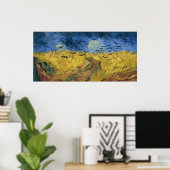 Vincent van Gogh's Wheat Field with Crows (1890) Poster (Thuiskantoor)