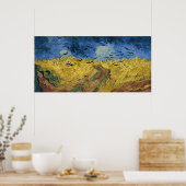 Vincent van Gogh's Wheat Field with Crows (1890) Poster (Keuken)