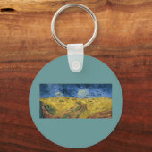 Vincent van Gogh's Wheat Field with Crows (1890) Sleutelhanger (Voorkant)
