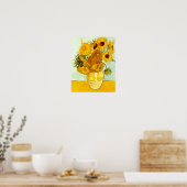 Vincent Van Gogh's Yellow Sunflower Painting 1888 Poster (Keuken)