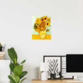 Vincent Van Gogh's Yellow Sunflower Painting 1888 Poster (Thuiskantoor)