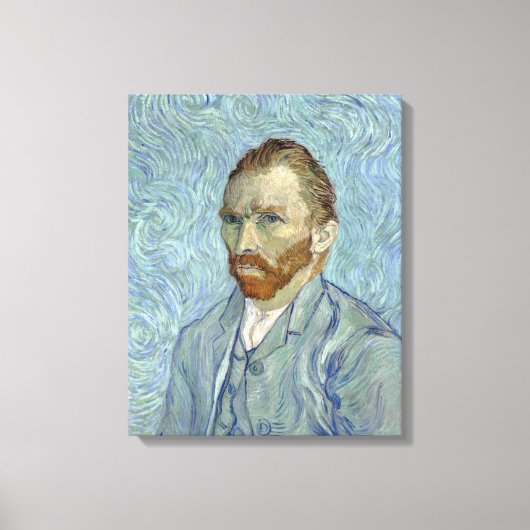 Vincent van Gogh's zelfportret Canvas Afdruk (Voorkant)