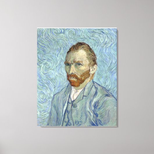 Vincent van Gogh's zelfportret Canvas Afdruk (Voorkant)
