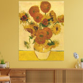 Vincent van Gogh's zonnebloemen, 1878 Canvas Afdruk (Insitu (Woonkamer))
