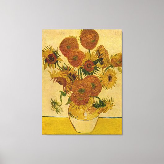 Vincent van Gogh's zonnebloemen, 1878 Canvas Afdruk (Voorkant)