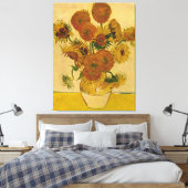 Vincent van Gogh's zonnebloemen, 1878 Canvas Afdruk (Insitu (Slaapkamer))