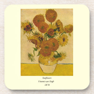 Vincent van Gogh's zonnebloemen, 1878 Drankjes Onderzetter