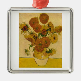 Vincent van Gogh's zonnebloemen, 1878 Metalen Ornament