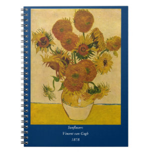 Vincent van Gogh's zonnebloemen, 1878 Notitieboek