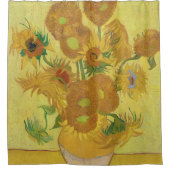 Vincent van Gogh's Zonnebloemen (1888) Douchegordijn (Voorkant)