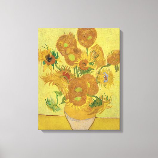 Vincent van Gogh's zonnebloemen Canvas Afdruk (Voorkant)
