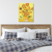 Vincent van Gogh's zonnebloemen Canvas Afdruk (Insitu (Slaapkamer))