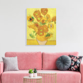 Vincent van Gogh's zonnebloemen Canvas Afdruk (Insitu (Woonkamer))