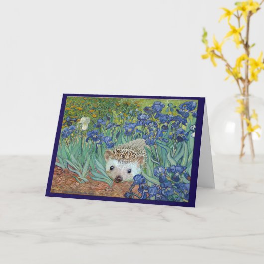 Vincent van Hog's "Irises and Also a Hedgehog". Kaart (Gele Bloem)