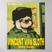 Vincent Van Sloth Print (Voorkant)