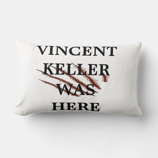 Vincent was hier Pillow Kussen (Voorkant)