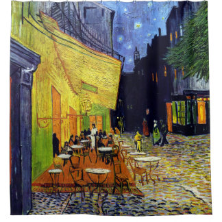 Vincent Willem van Gogh - Cafe Terrace bij nacht Douchegordijn