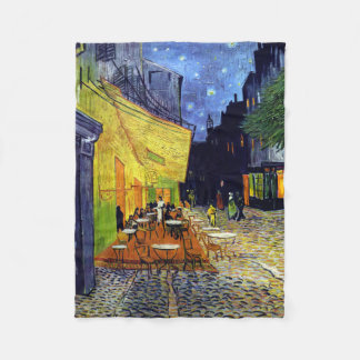 Vincent Willem van Gogh - Cafe Terrace bij nacht Fleece Deken