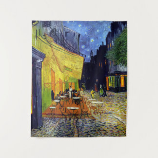 Vincent Willem van Gogh - Cafe Terrace bij nacht Wandkleed