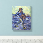 Vincent Willem van Gogh - De zaaier Canvas Afdruk (Insitu (Houten vloer))