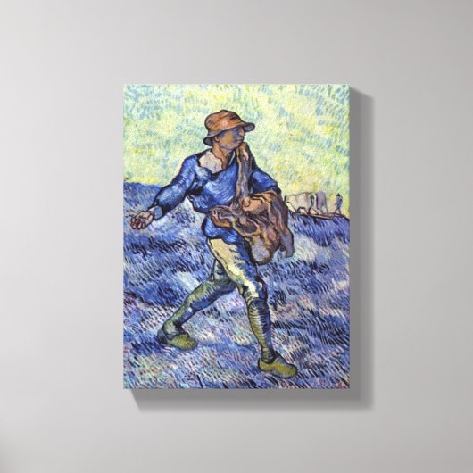 Vincent Willem van Gogh - De zaaier Canvas Afdruk (Voorkant)