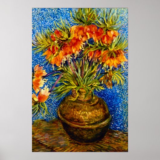 Vincent Willem van Gogh - Fritillaries Poster (Voorkant)