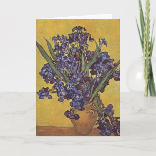 Vincent Willem Van Gogh Iris bloemen Kaart (Voorkant)