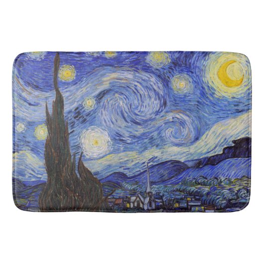 Vincent Willem van Gogh , “ Starry Night ” Badmat (Voorkant)
