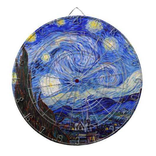 Vincent Willem van Gogh , “ Starry Night ” Dartbord (Voorkant)