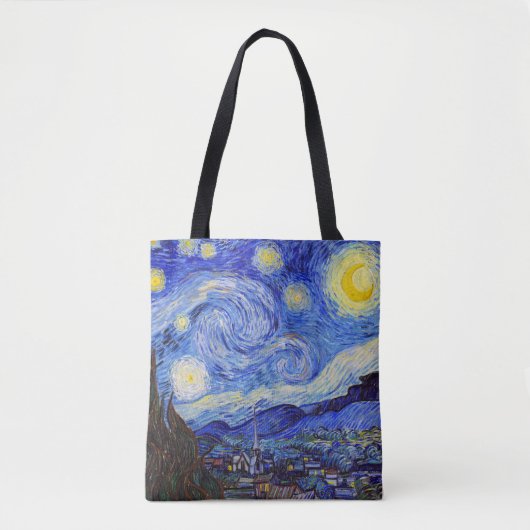 Vincent Willem van Gogh , “ Starry Night ” Tote Bag (Voorkant)