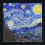 Vincent Willem van Gogh, "Sterrennacht" Vierkante Klok<br><div class="desc">私はGo人が好きな op het moment van het</div>