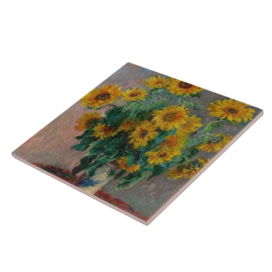 Vincent Willem van Gogh ,Sunflower Tegeltje (Zijkant)