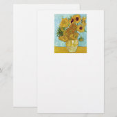 Vincent Willem van Gogh , “ Sunflowers ” Briefpapier (Voorkant / Achterkant)