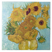 Vincent Willem van Gogh , “ Sunflowers ” Tegeltje (Voorkant)