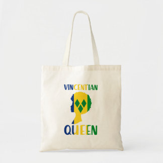Vincentive an Queen St Vincent Grenadines Flag Afr Tote Bag