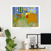 Vincent's Bedroom in Arles by Vincent Van Gogh Poster (Thuiskantoor)