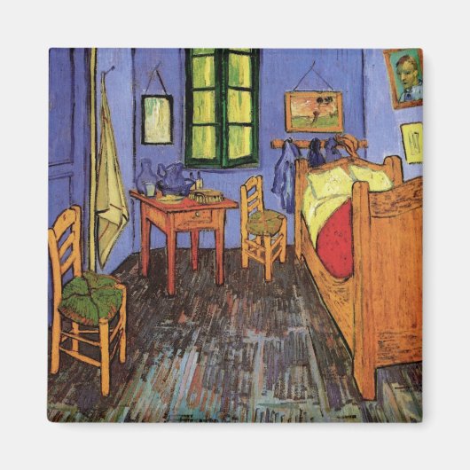 Vincent's Bedroom in Arles door Vincent van Gogh Magneet (Voorkant)
