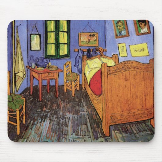 Vincent's Bedroom in Arles door Vincent van Gogh Muismat (Voorkant)