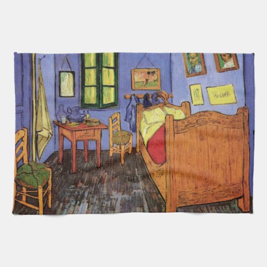 Vincent's Bedroom in Arles door Vincent van Gogh Theedoek (Horizontaal)