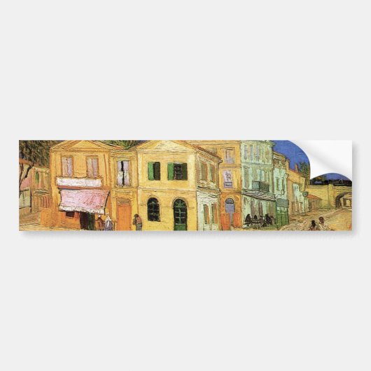 Vincent's House in Arles door Vincent van Gogh Bumpersticker (Voorkant)