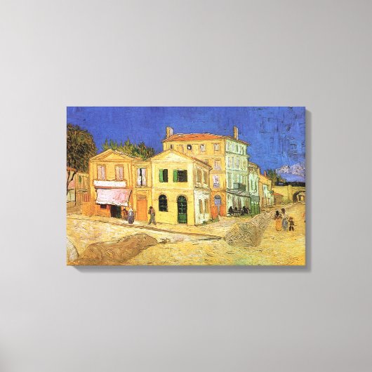 Vincent's House in Arles door Vincent van Gogh Canvas Afdruk (Voorkant)
