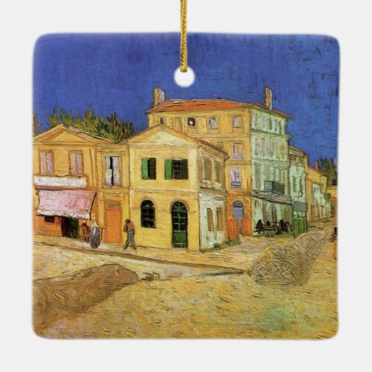 Vincent's House in Arles door Vincent van Gogh Keramisch Ornament (Achterkant)